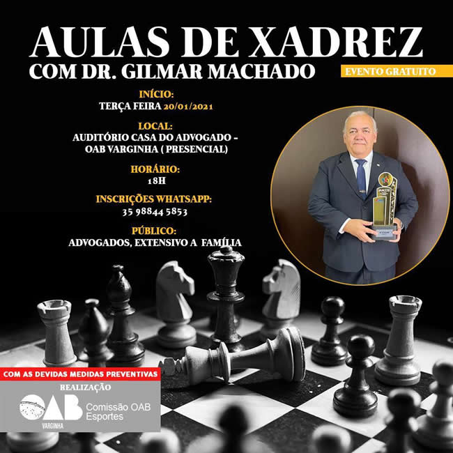 Curso de xadrez da OAB está com inscrições abertas - BLOG DO MADEIRA